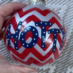 Ole Miss Rebels university of Mississippi christmas Ornament Hotty Toddy